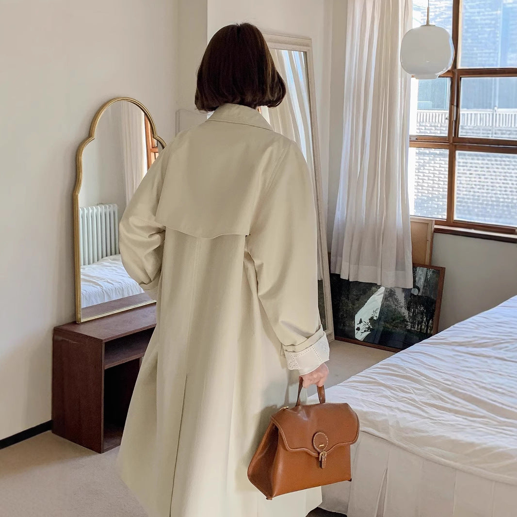 Damen Lässiger Oversized-Trenchcoat Drune