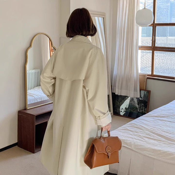 Damen Lässiger Oversized-Trenchcoat Drune