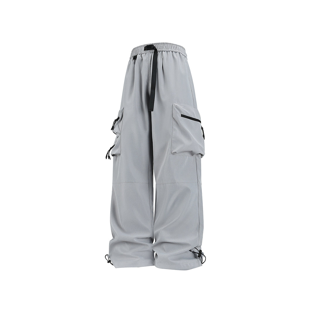 Herren Weite technische Cargo‑Hose mit Multifachtaschen, Tunnelzugbund und verstellbaren Beinabschlüssen Drune