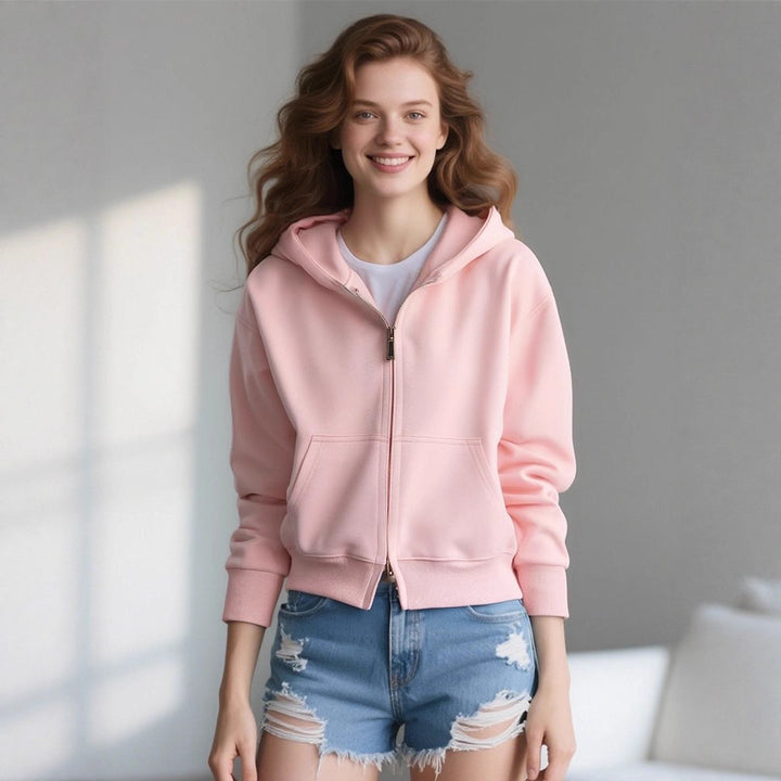 Damen weiche Kapuzenjacke Drune