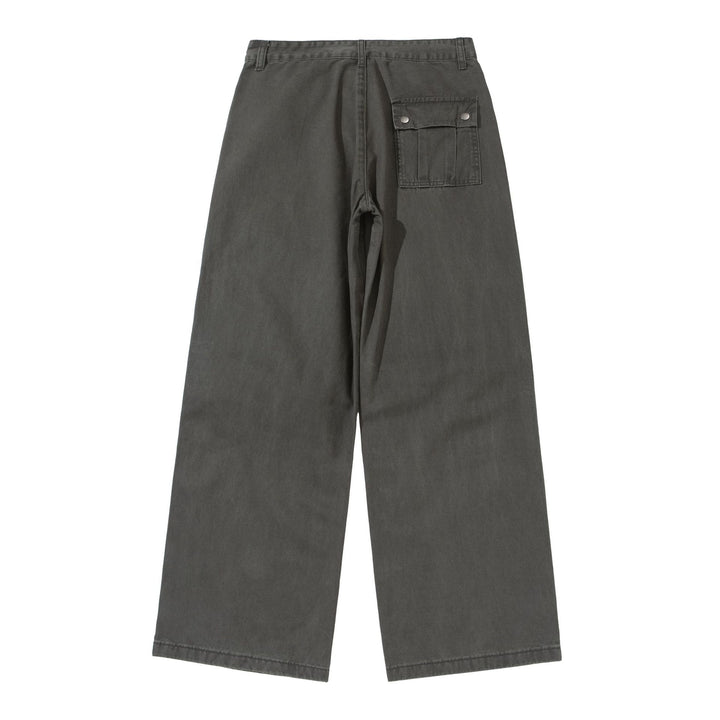 Damen Weite Cropped-Cargohose mit Kniepaneelen und aufgesetzten Taschen Drune