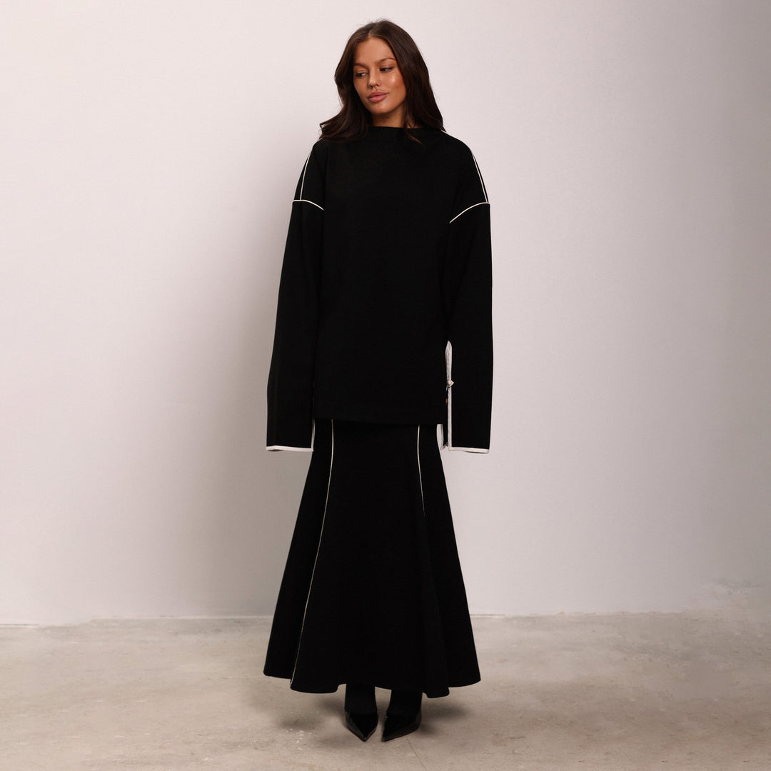 Damen Modisches Oversized Zwei-in-eins Kleidungsset Drune