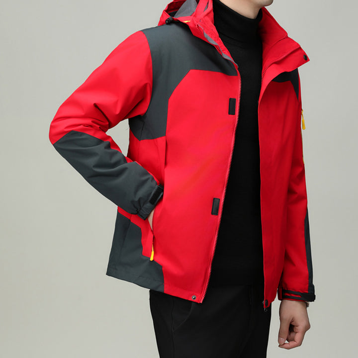 Herren funktionale Outdoorjacke mit wasserdichter Membran und atmungsaktivem Stoff Drune