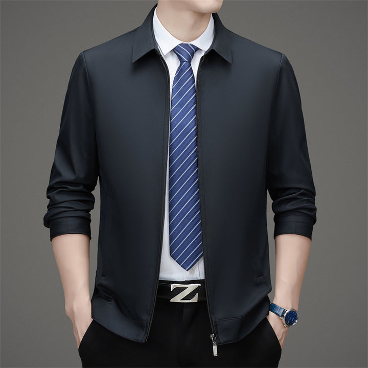 Herren elegante Freizeitjacke mit praktischem Stehkragen und atmungsaktiven Eigenschaften Drune