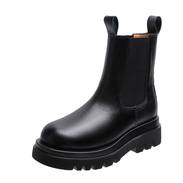 Damen nan Chelsea-Boots mit elastischem Einsatz und markanter Profilsohle Drune