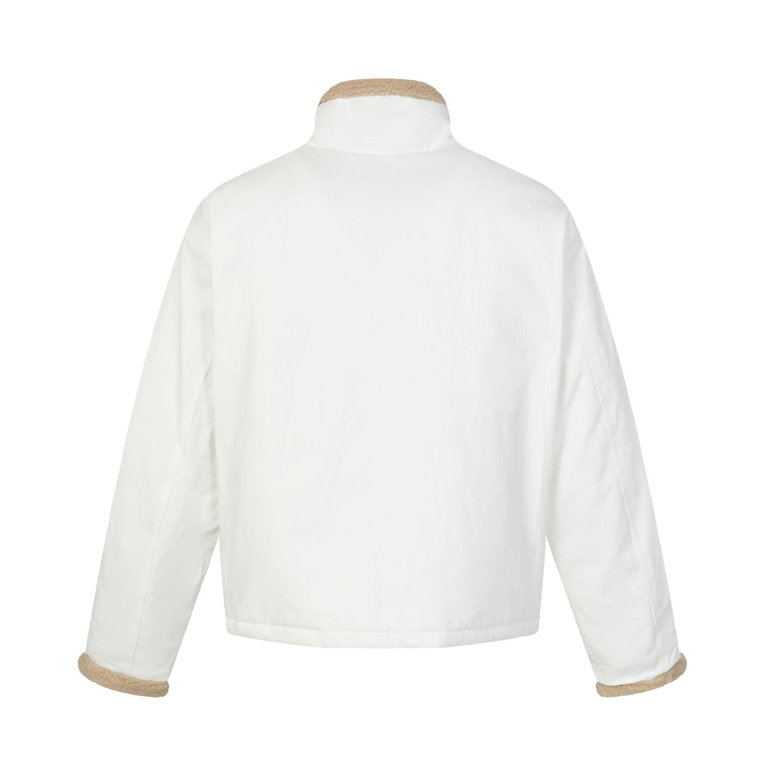 Herren Kurzblouson im Field‑Style mit Teddyfutterkragen und Cargo‑Taschen Drune