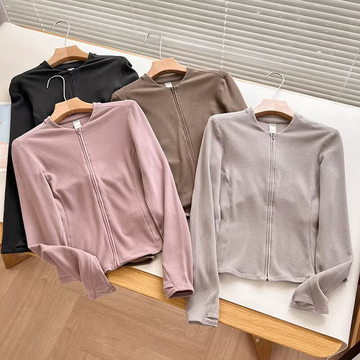 Damen Sportliche Übergangsjacke mit innovativem Reißverschluss Drune