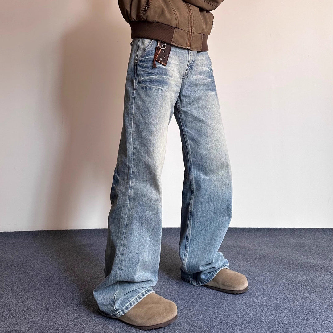 Herren Lässige Weite Jeans Drune