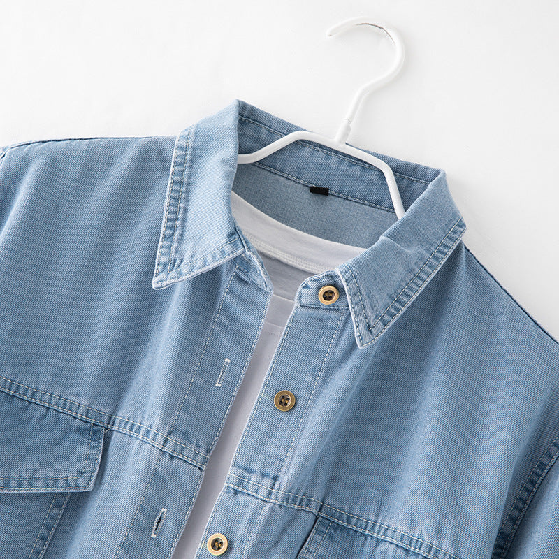 Damen Denim Hemdjacke Drune