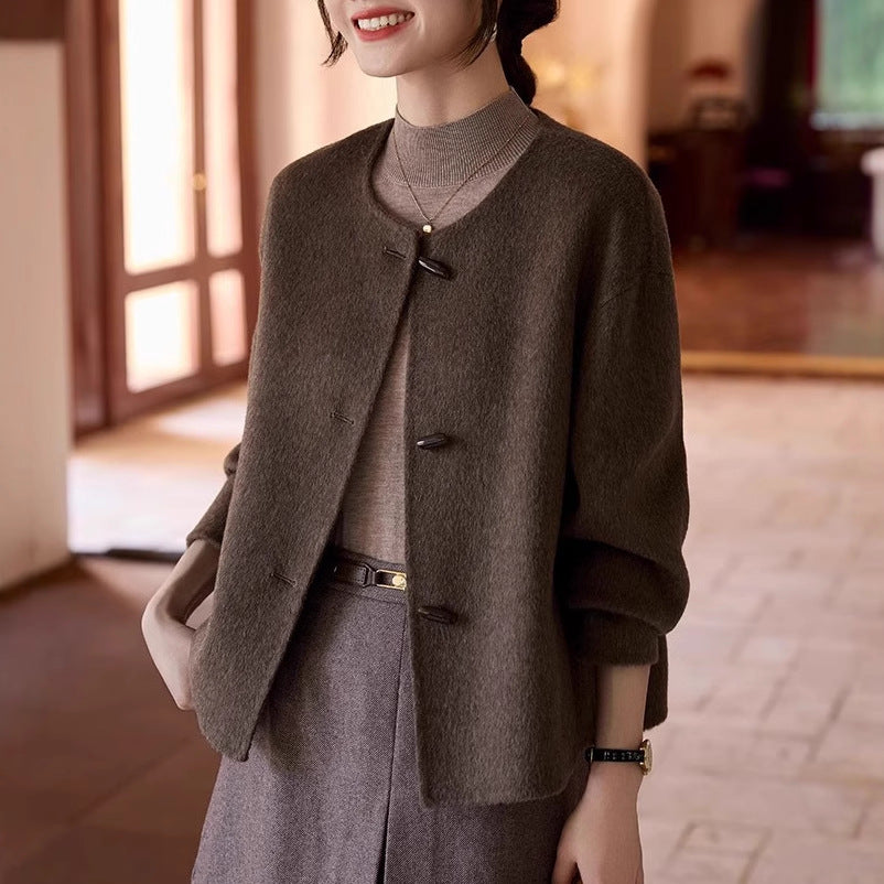 Damen Modische und elegante Strickjacke Drune