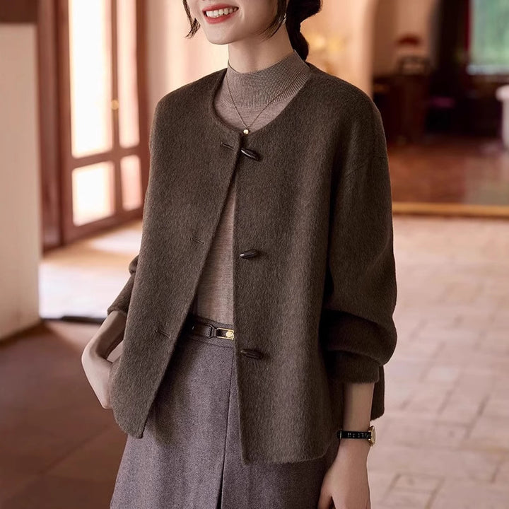 Damen Modische und elegante Strickjacke Drune