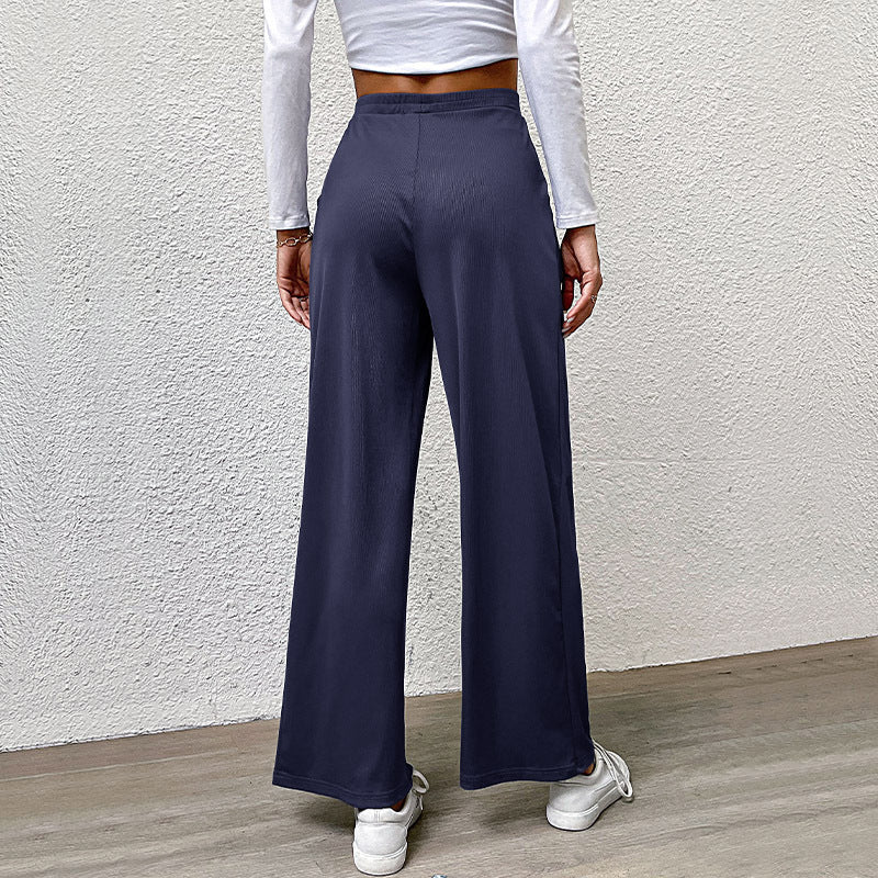 Damen Hochtaillierte weite Hose Drune
