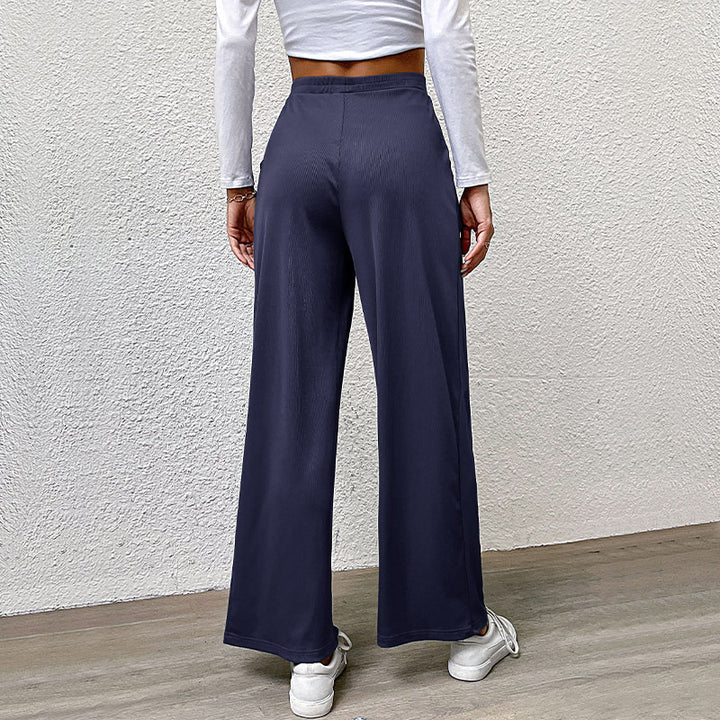 Damen Hochtaillierte weite Hose Drune