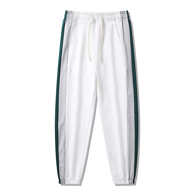 Herren Konische Trackhose mit Kordelzug, seitlichen Colorblock‑Streifen & elastischen Bündchen Drune