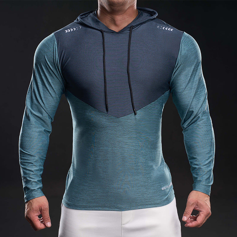 Herren Funktionelles Langarm-Hoodie für Training mit Stretch und Atmungsaktivität Drune