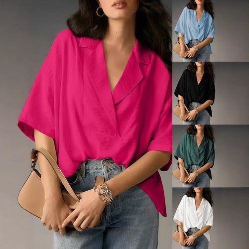 Damen Oversized Bluse Drune