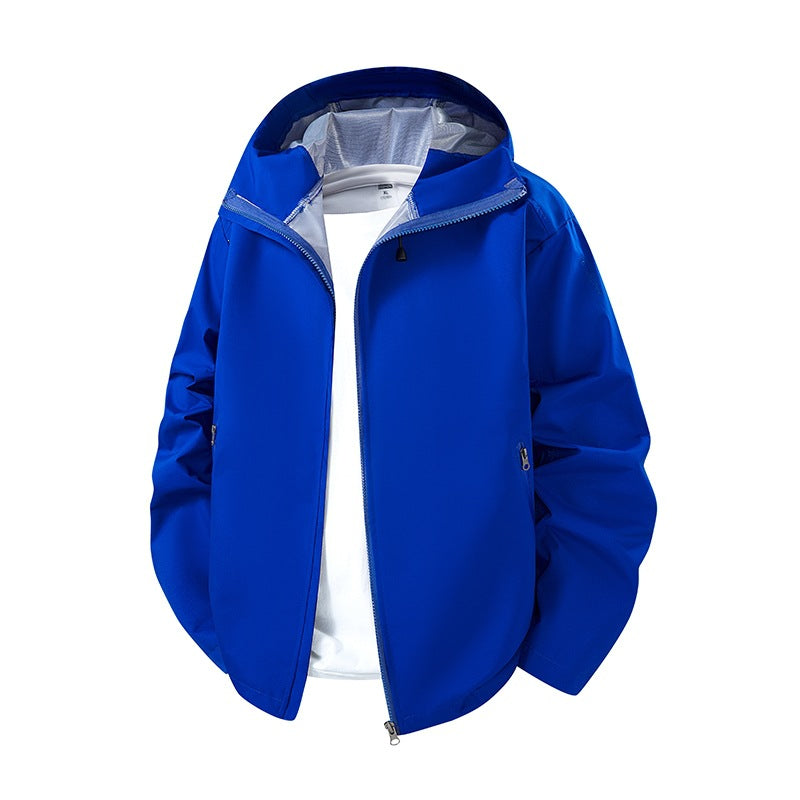 Herren Leichte wasserdichte Kapuzen-Softshelljacke mit atmungsaktiver Membran Drune