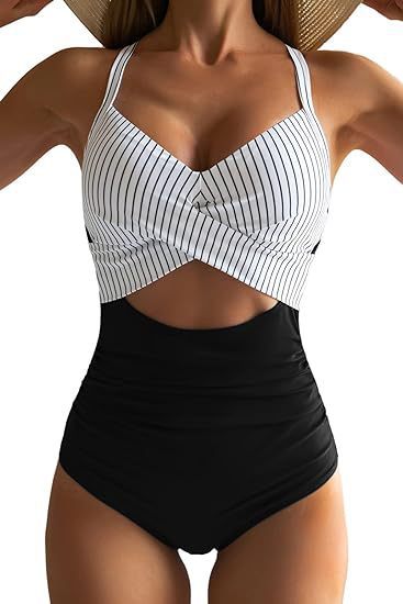 Damen Cut-Out Badeanzug Drune