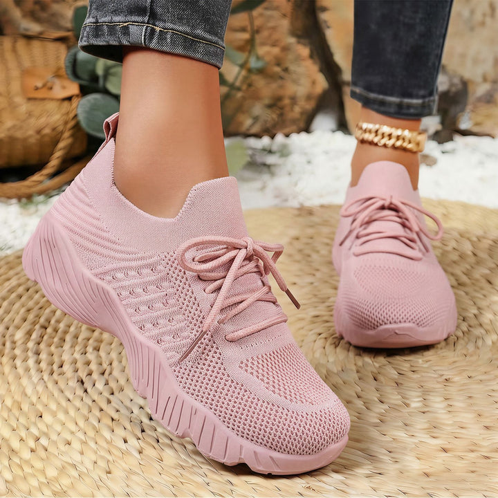Damen Atmungsaktive sportliche Sneaker mit elastischem Obermaterial Drune
