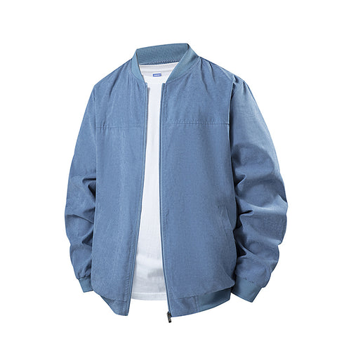 Herren Leichte Übergangsjacke mit hohem Kragen und Seitentaschen Drune