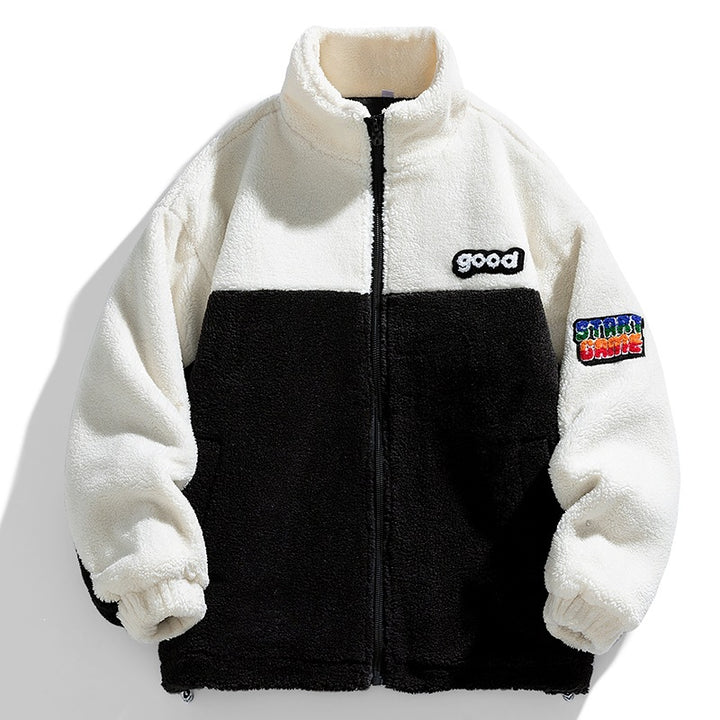 Herren Gemütliche Fleecejacke mit Kapuze Drune