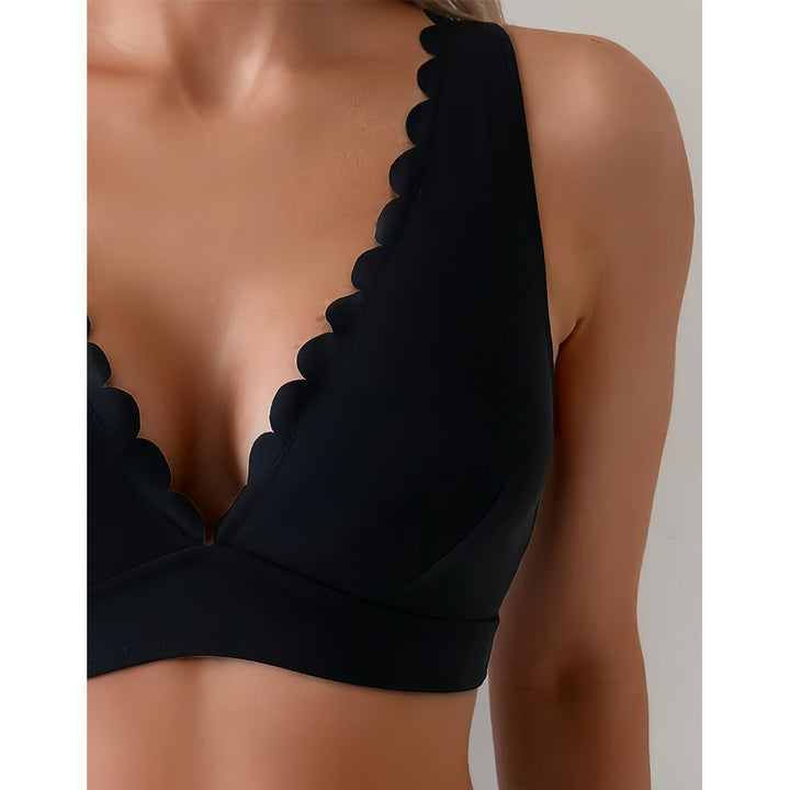 Damen Bikini mit dezentem Wellenmuster Drune