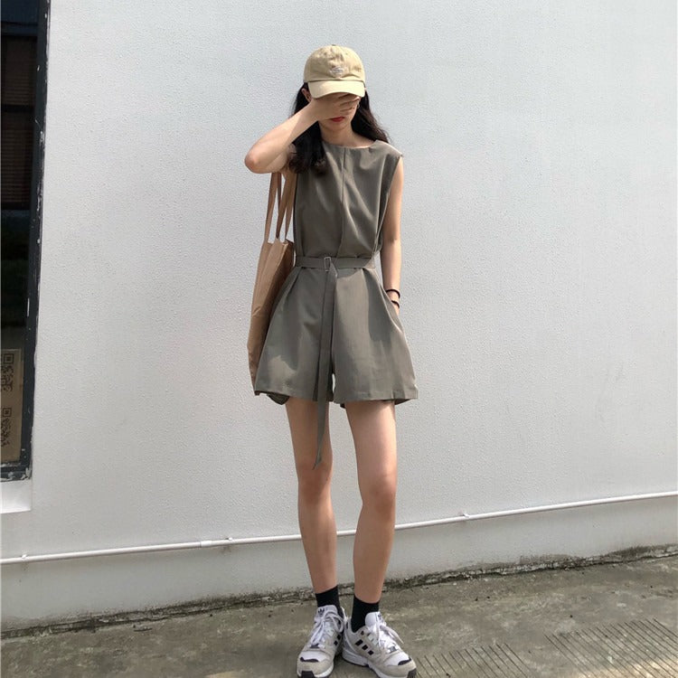 Damen Jumpsuit mit tailliertem Design und praktischen Taschen Drune