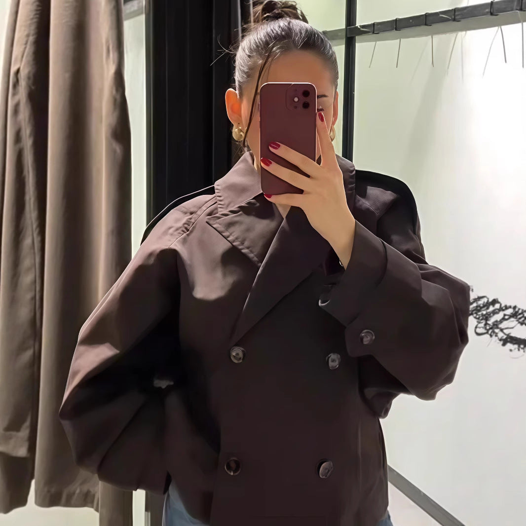Damen modische und funktionale Trenchjacke Drune