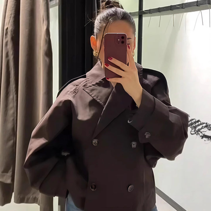 Damen modische und funktionale Trenchjacke Drune