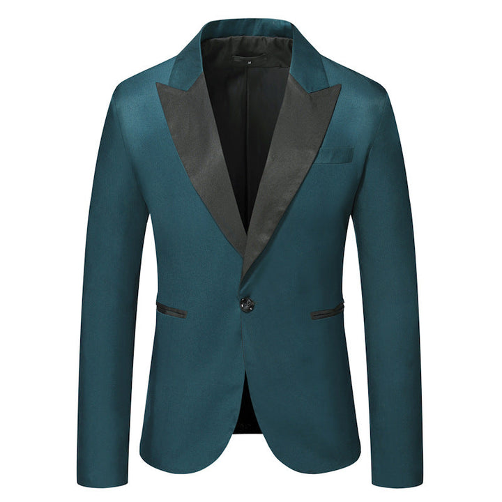 Herren Eleganter Smoking-Blazer mit klassischem Revers und zeitlosem Design Drune