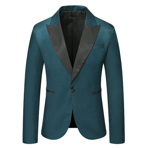 Herren Eleganter Smoking-Blazer mit klassischem Revers und zeitlosem Design Drune