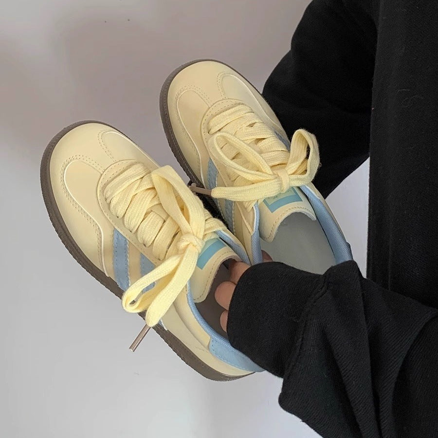 Damen Sneakers mit weichem Obermaterial und trendigen Farbakzenten Drune