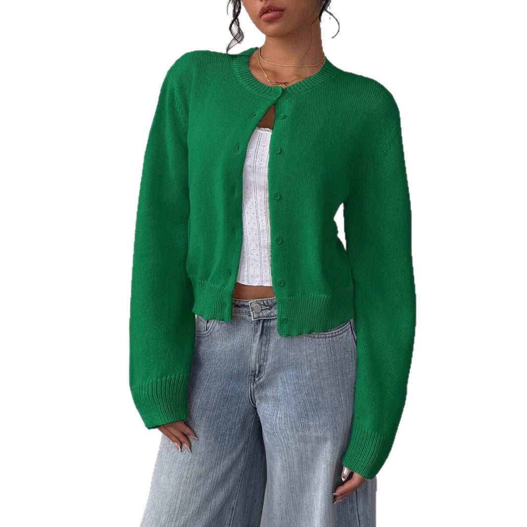 Damen Strickjacke mit feiner Textur und eleganter Knopfleiste Drune