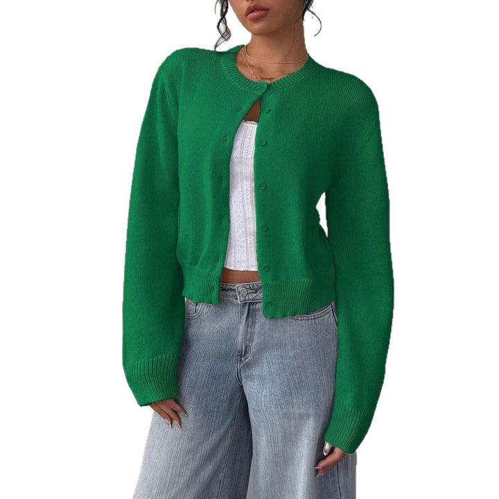 Damen Strickjacke mit feiner Textur und eleganter Knopfleiste Drune