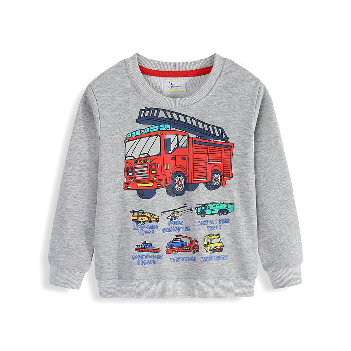 Jungen Sweatshirt mit coolem Feuerwehrdesign Drune