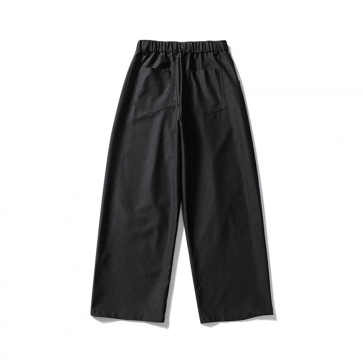 Damen Hochtaillierte Culotte‑Hose mit elastischem Rückenteil, soften Twill und dekorativen Vorderfalten Drune
