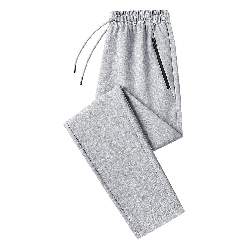 Herren Jogginghose mit geradem Bein, elastischem Bund & Reißverschlusstasche Drune
