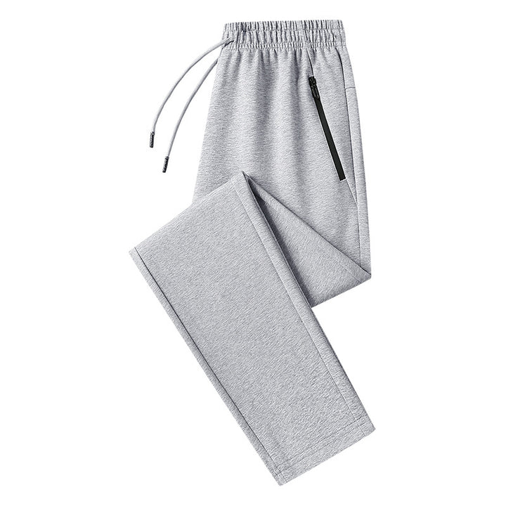 Herren Jogginghose mit geradem Bein, elastischem Bund & Reißverschlusstasche Drune