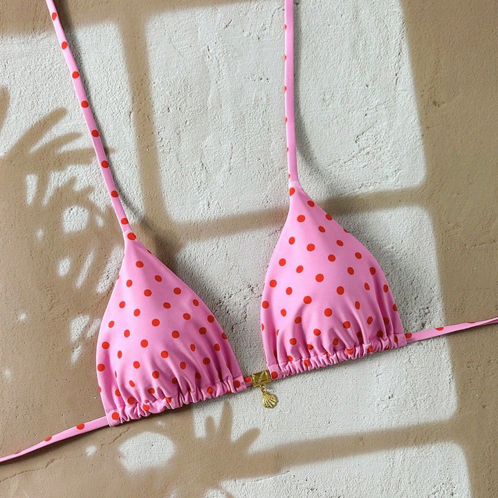 Damen Triangel-Bikinioberteil mit Rüschen Drune