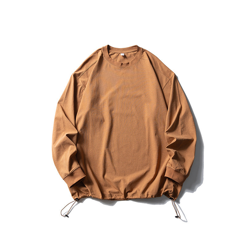 Unisex Oversize-Sweatshirt mit verstellbarem Kordelzugsaum, Raglanärmeln und Rippbündchen Drune
