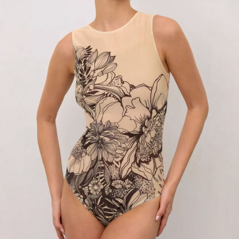 Damen Einteiliger Badeanzug im einzigartigen grafischen Design Drune