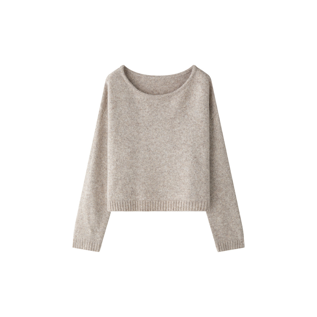 Damen Weicher Off-Shoulder Feinstrickpullover mit überschnittener Schulterpartie Drune