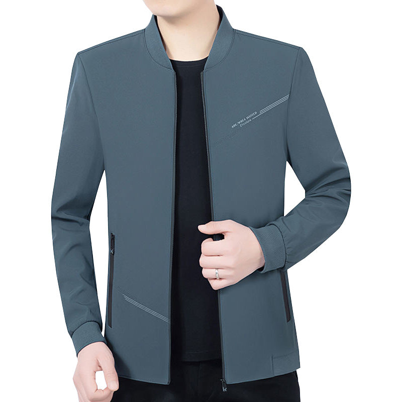 Herren Leichte Softshell-Traveljacke mit Stehkragen und Reißverschluss Drune
