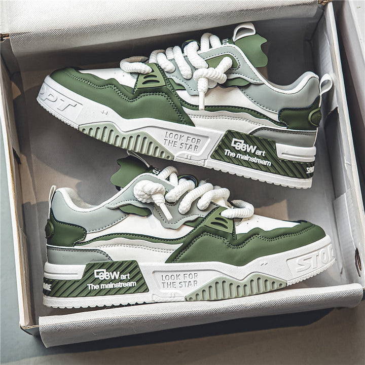 Damen modische Chunky Sneakers mit auffälligem Branding und strapazierfähigem Obermaterial Drune