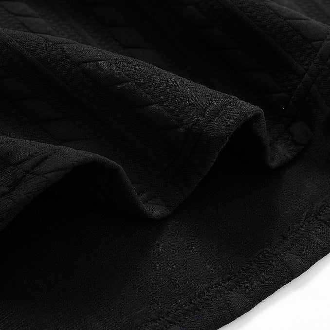 Herren Feinstruktur-Grobstrick Rundhals-Sweatshirt mit Zopfmuster & relaxed Schnitt Drune