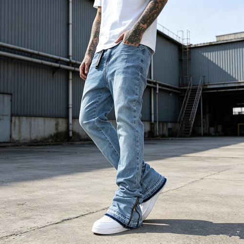 Herren Casual Straight Leg Jeans Drune