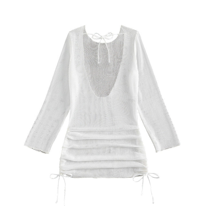 Damen Strandkleid mit eleganten Rüschendetails Drune