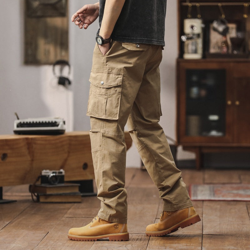 Herren Technische Cargohose mit geradem Schnitt, verstärkten Knien & Mehrfachtaschen Drune