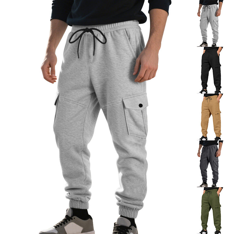 Herren Funktionale Cargo-Jogginghose mit Tunnelzug, Sicherheits-Flap-Taschen und elastischem Knöchelbündchen Drune