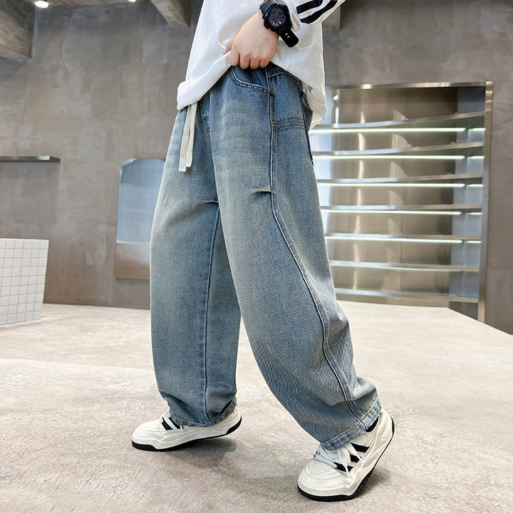 Unisex baggy Jeans mit kreativen Applikationen Drune